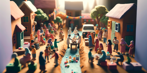 Transfrauen in Indien helfen bei der Impfung von Kindern