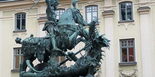 Hl. Georg und der Drachen in Storkyrkan