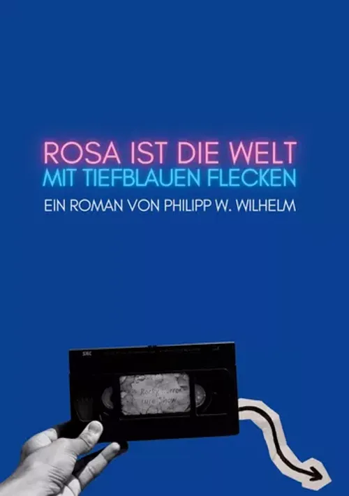 Rosa ist die Welt mit tiefblauen Flecken