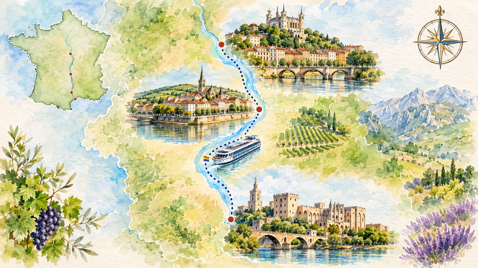 Burgundy & Provence River Cruise 2027