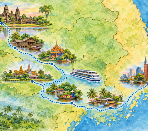 Cambodia, Vietnam and Mekong Jewel River Cruise 2027