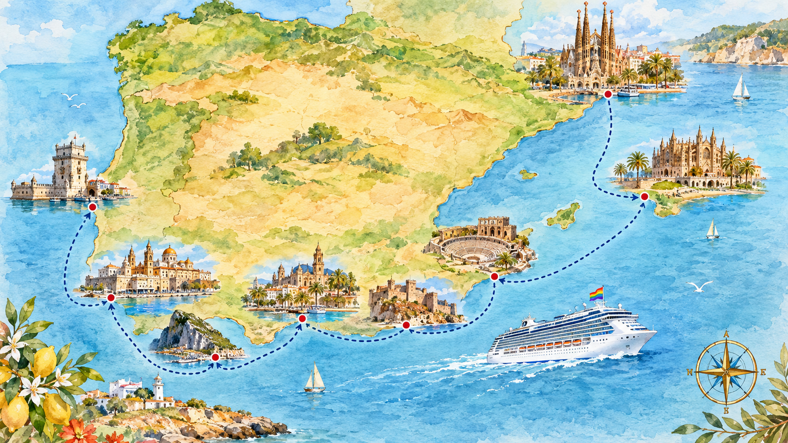 Barcelona to Lisbon Luxury Cruise