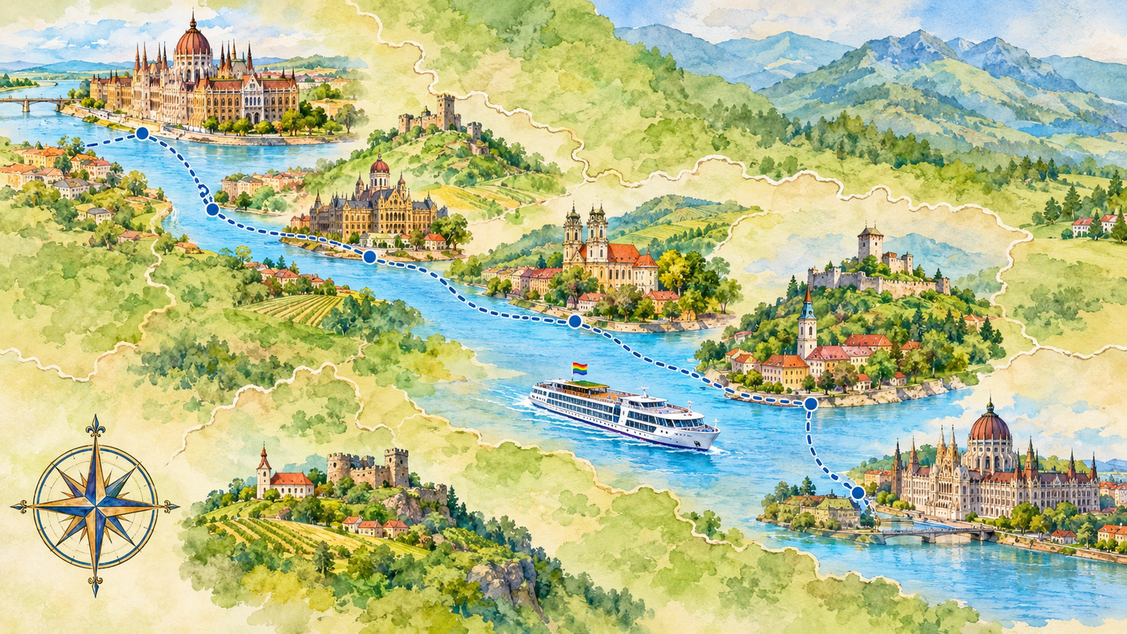 Brand g Bucharest to Budapest Danube River Cruise 2028