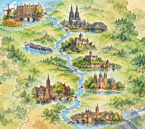 Castles of the Rhine River Cruise 2027